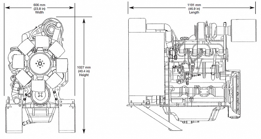 Дизельный двигатель John Deere 4045TF158