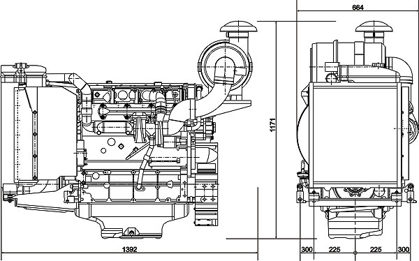 Дизельный двигатель Volvo Penta TD520GE
